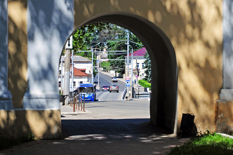 Калуга, арка возле Центрального парка