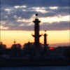 Белые ночи Петербурга - ростральные колонны-маяки