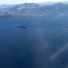 Адриатическое море на подлете к Хорватии