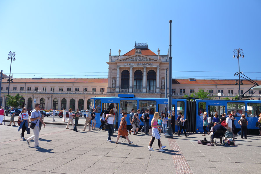 Загреб, здание железнодорожного вокзала
