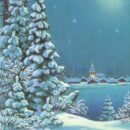 Украина. 28.11.91. З Рiздвом Христовим! Зак. 130710-2. 4 млн. Зимний пейзаж.